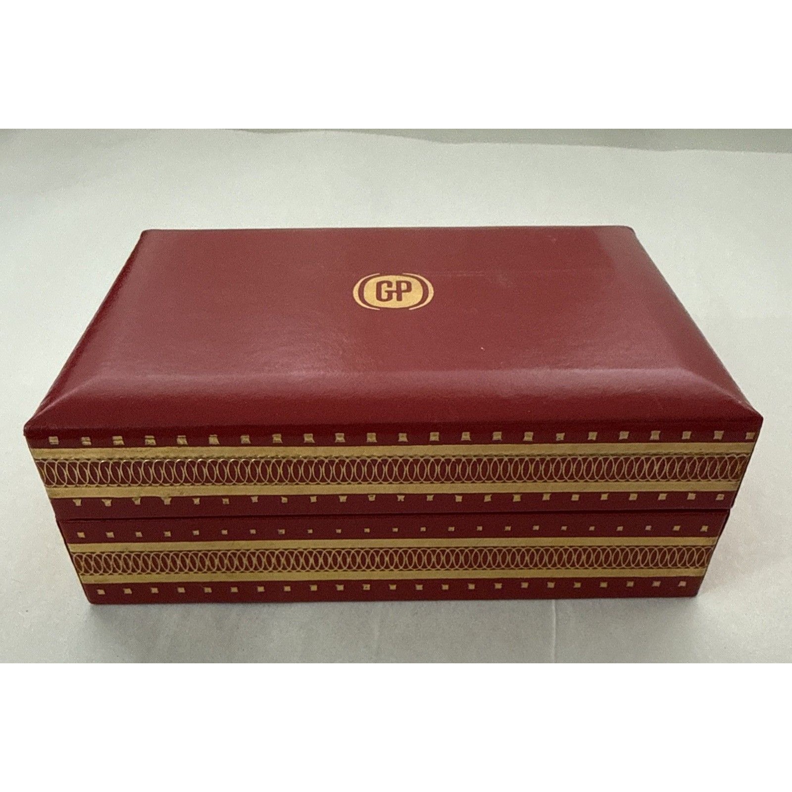 Girard Perregaux Fine Watch Box Vintage Red And Gold Box Only No Watch Form